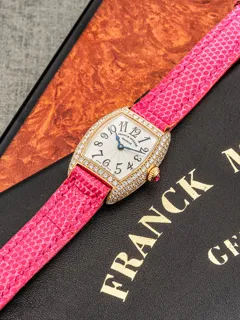 Franck Muller 2500QZD 18k rose gold Silver