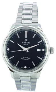 Tudor Style 12500 38mm Stainless steel Black