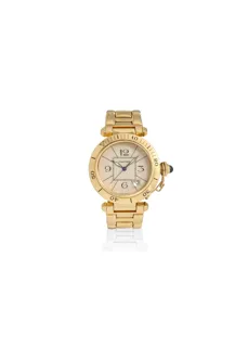 Cartier Pasha de Cartier 1990 38mm 18k yellow gold White