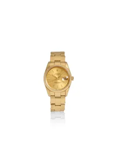 Rolex Oyster Perpetual Date 15238 18k yellow gold Champagne