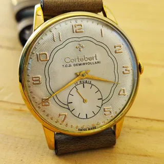 Cortébert 36mm Yellow gold Brown