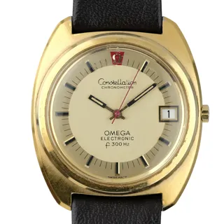 Omega Constellation 18k Gold Golden