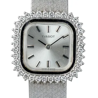 Tissot 18k white gold Silver