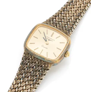 Longines 22mm Silver and Gilt-metal Golden