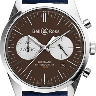 Bell & Ross Vintage BR-126-OFFICER-BROWN-B-V-072 41mm Stainless steel Brown