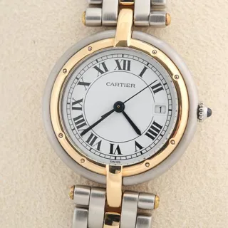 Cartier Cougar 183964 30mm Yellow gold and Stainless steel White