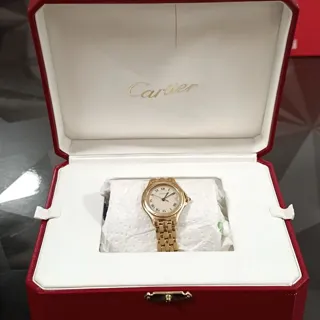 Cartier Cougar 887906 26mm Yellow gold Champagne