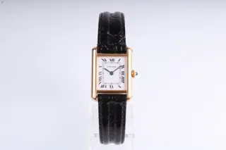 Cartier Tank Yellow gold White