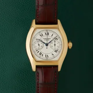 Cartier Tortue 2356 34mm Yellow gold White