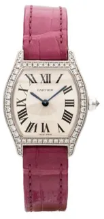 Cartier Tortue 3699 23mm White gold White