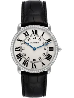 Cartier Ronde Louis WR000551 White gold Silver