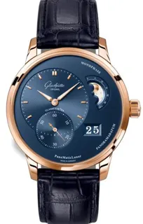 Glashütte PanoMaticLunar 1-90-02-11-35-61 40mm Rose gold Blue