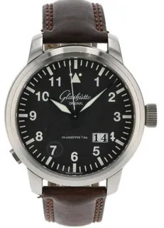 Glashütte Senator Navigator Panorama Date 100-03-07-05-04 44mm Stainless steel Black