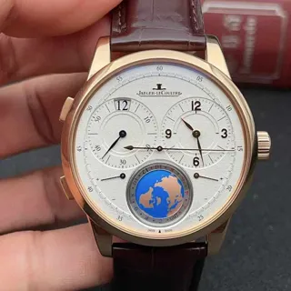 Jaeger-LeCoultre Duomètre Q6062420 42mm Rose gold Silver