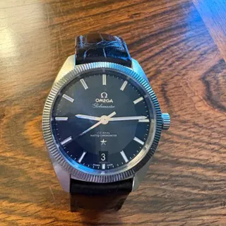 Omega Globemaster 130.33.39.21.03.001 39mm Stainless steel Blue