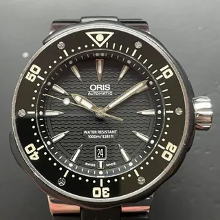 Oris ProDiver Date 01 733 7646 7154 49mm Titanium Black