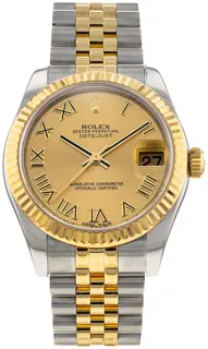 Rolex Datejust 31 178273 Yellow gold and Stainless steel Champagne