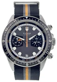 Tudor Heritage Chrono 70330N 42mm Stainless steel Black