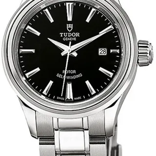 Tudor Style M12100-0002 28mm Stainless steel Black