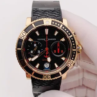 Ulysse Nardin Maxi Marine Diver 8006-102 42.5mm Rose gold Black