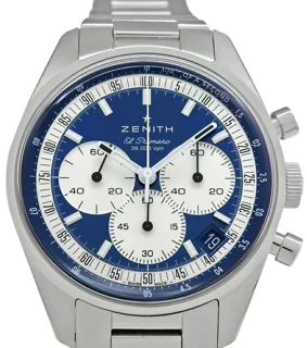 Zenith Chronomaster Original 03.3200.3600/51.M3200 38mm Stainless steel Blue