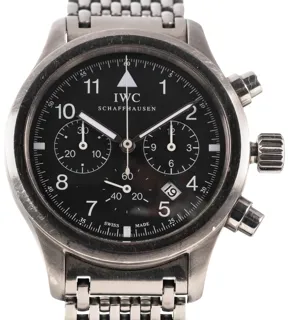 IWC Fliegerchronograph 3741.002 Stainless steel Black