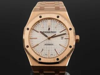 Audemars Piguet Royal Oak 15400OR 18k rose gold Silver