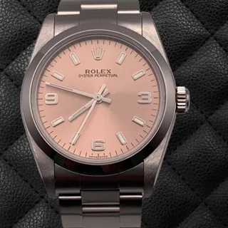 Rolex Oyster Perpetual 31 77080 31mm Stainless steel Salmon