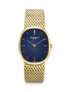 Patek Philippe Golden Ellipse 3548 27mm Yellow gold Blue