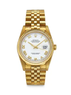 Rolex Datejust 36 16238 36mm Yellow gold White