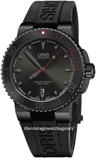 Oris Aquis 01 733 7653 4783-Set RS Stainless steel Black