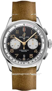 Breitling Premier AB0118A21B1X2 Stainless steel Black