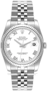 Rolex Datejust 36 116234-0089 White gold and Stainless steel White