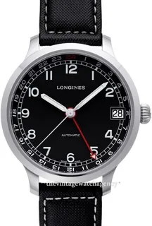 Longines Heritage L2.789.4.53.0 Stainless steel Black