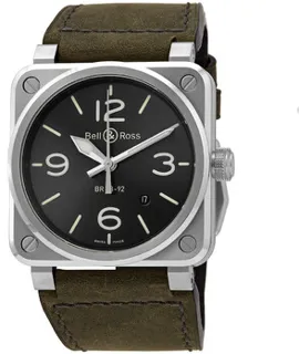 Bell & Ross Instruments BR0392-GC3-ST/SCA Stainless steel Gray