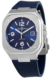 Bell & Ross Instruments BR05A-BLU-ST/SRB Stainless steel Blue