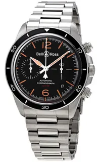 Bell & Ross Vintage BRV294-HER-ST/SST Stainless steel Black