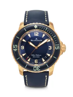 Blancpain Fifty Fathoms 5015-3603C-63B Red gold Blue