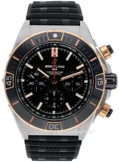 Breitling Super Chronomat UB0136251B1S1 Stainless steel and Red gold Black