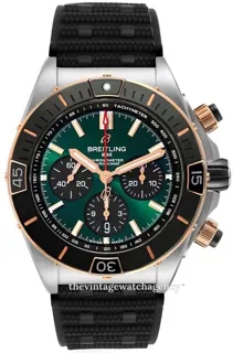 Breitling Super Chronomat UB0136251L1S1 Stainless steel and Red gold Green