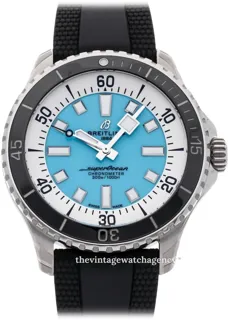 Breitling Superocean A17376211L2S1 Stainless steel Turquoise