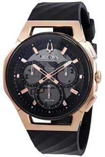 Bulova CURV 98A185 Rose gold Black