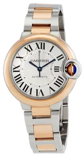 Cartier Ballon Bleu w2bb0032 Rose gold and Stainless steel Silver