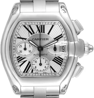 Cartier Roadster W62019X6 Stainless steel Silver sunray effect