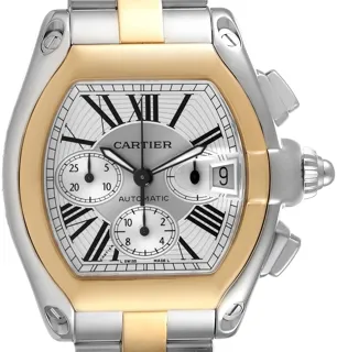 Cartier Roadster W62027Z1 Yellow gold and Stainless steel Silver