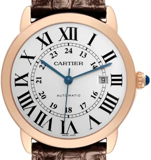 Cartier Ronde Solo de Cartier W6701009 Rose gold and Stainless steel Silver