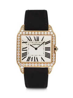 Cartier Santos Dumont WH100751 34.5mm Rose gold Cream