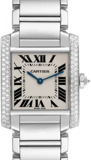 Cartier Tank Française WE1009S3 White gold Silver