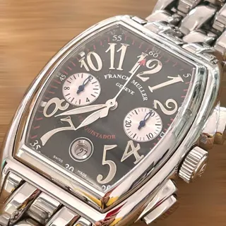 Franck Muller Conquistador 8001 CC 35mm Stainless steel Black