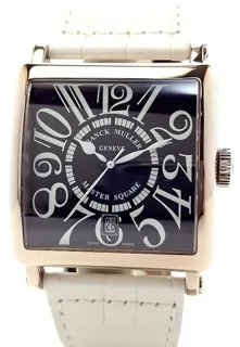 Franck Muller Master Square 6000 H SC DT 36mm White gold Black